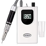 35000RPM Portable Nail Drill Machine, HoMove Professional Rechargeable Efile Nail Drill, Low Heat Electric...