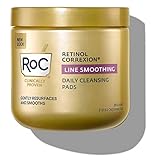 Roc Daily Resurfacing Disks, Hypoallergenic Exfoliating Makeup Removing Pads, 28 Count (Packaging May Vary)