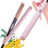 TYMO Hair Straightener Iron, 2 in 1 Straightening and Curling 1” Nano Titanium Flat Iron, 3D Floating Plates...