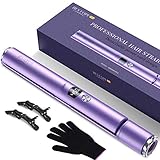 Bestope Hair Straightener And Curler 2 In 1 Flat Iron For Hair With Detachable Power Cord Tourmaline Ceramic...