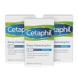 Cetaphil Deep Cleansing Face &Amp; Body Bar For All Skin Types, 3 Count