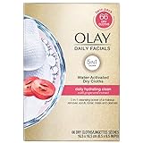 Olay Wipes, Daily Hydrating Facial Dry Cloths, 66 Count