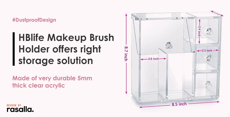 Hblife Makeup Brush Holder Offers Right Storage Solution