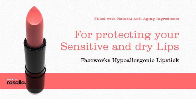 Faceworks Hypoallergenic Lipstick - For Protecting Your Sensitive And Dry Lips