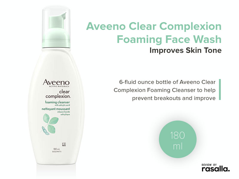 Aveeno Face Wash Clear Complexion Foaming Cleanser - Hypoallergenic And Non-Comedogenic Review