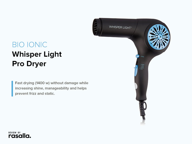 Bio Ionic Whisper Light Pro Best Quiet Hair Dryer