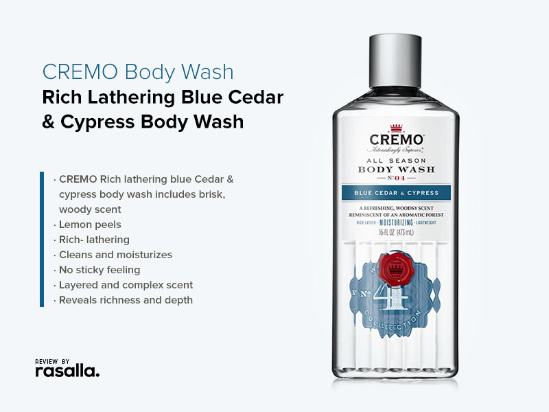 CREMO Body Wash Review - Rich Lathering Blue Cedar & Cypress Body Wash