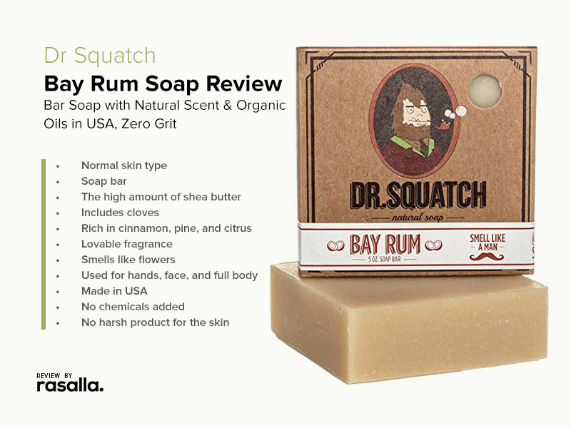 Dr Squatch Bay Rum Soap Review - Bar Soap With Natural Scent &Amp; Organic Oils In Usa, Zero Grit
