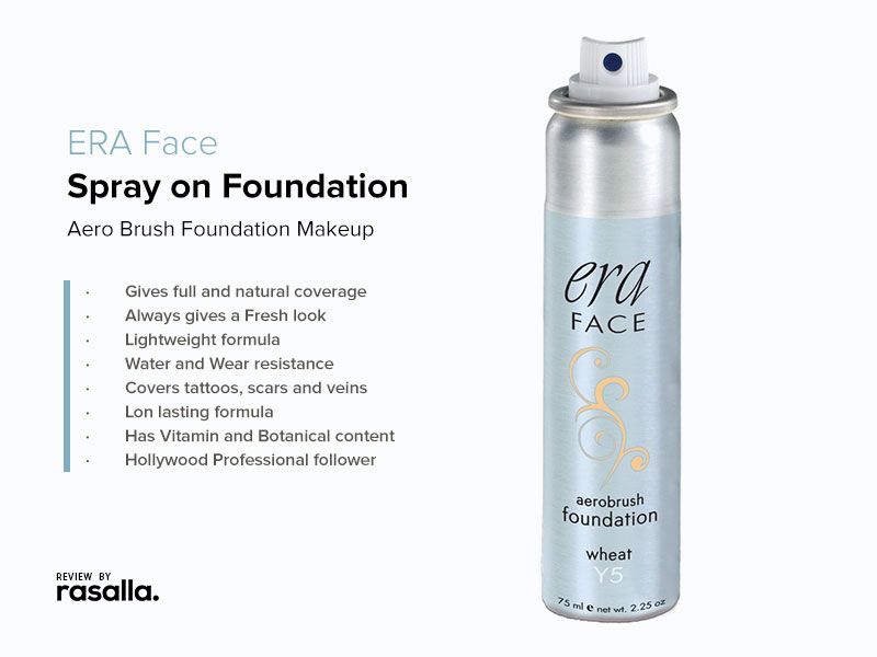 Era Face Spray On Foundation - Aero Brush Foundation Makeup