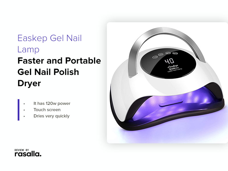 Easkep Gel Nail Lamp - Faster and Portable Gel Nail Polish Dryer 