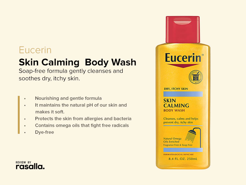 Eucerin Skin Calming Natural Body Wash Contains Omega Oils And Other Natural Lipids