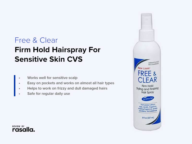 Free & Clear Firm Hold Hairspray For Sensitive Skin CVS - Firm Hold Styling and Finishing Hair Spray