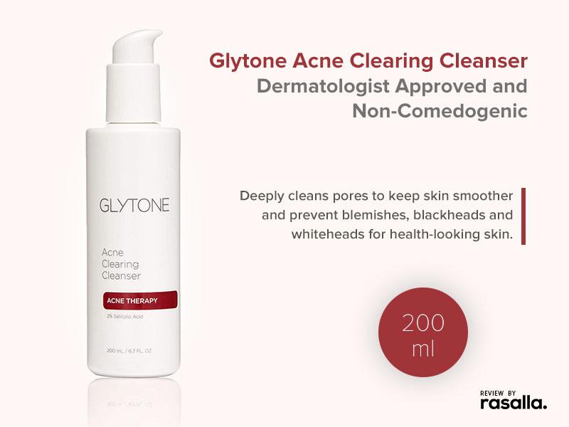 Glytone Acne Clearing Cleanser - Dermatologist Approved & Non-Comedogenic Review
