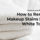How to remove makeup stains from white towels