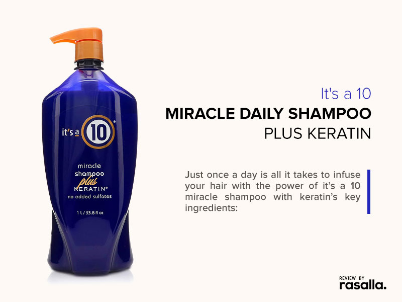 Its A 10 Miracle Shampoo Plus Keratin Best Natural Ingredients Straightening Shampoo