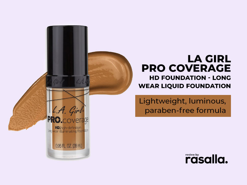 La Girl Pro Coverage Hd Foundation - Parabens Free And Cruelty Free