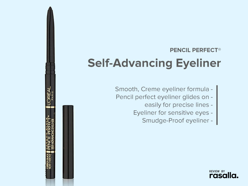 Loreal Pencil Perfect Eyeliner - Self-Advancing  Smudge Proof Eyeliner Review 2021