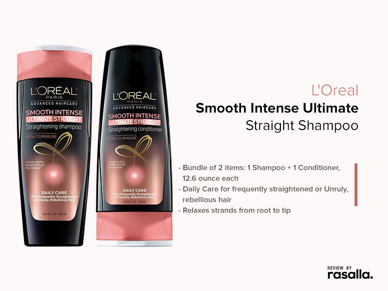 L’oreal Smooth Intense Ultimate Straightening Shampoo For Curly Hair
