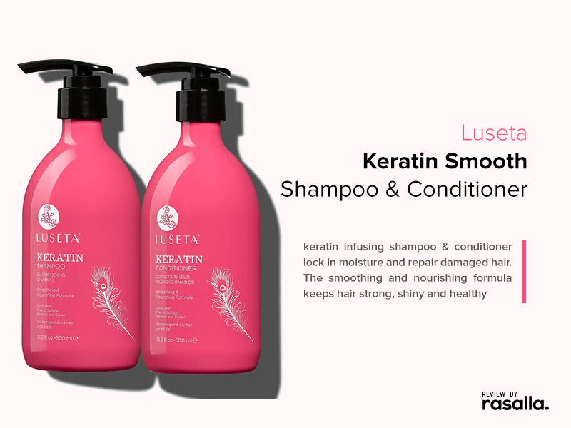 Luseta Keratin Shampoo And Conditioner For Straightening Hair