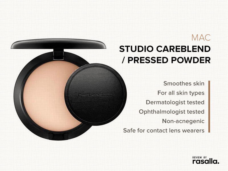 Dermatologist Tested Mac Studio Careblend Pressed Powder For All Skin Types 