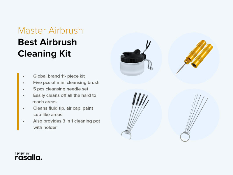 Master Airbrush 13 Piece Best Airbrush Cleaning Kit