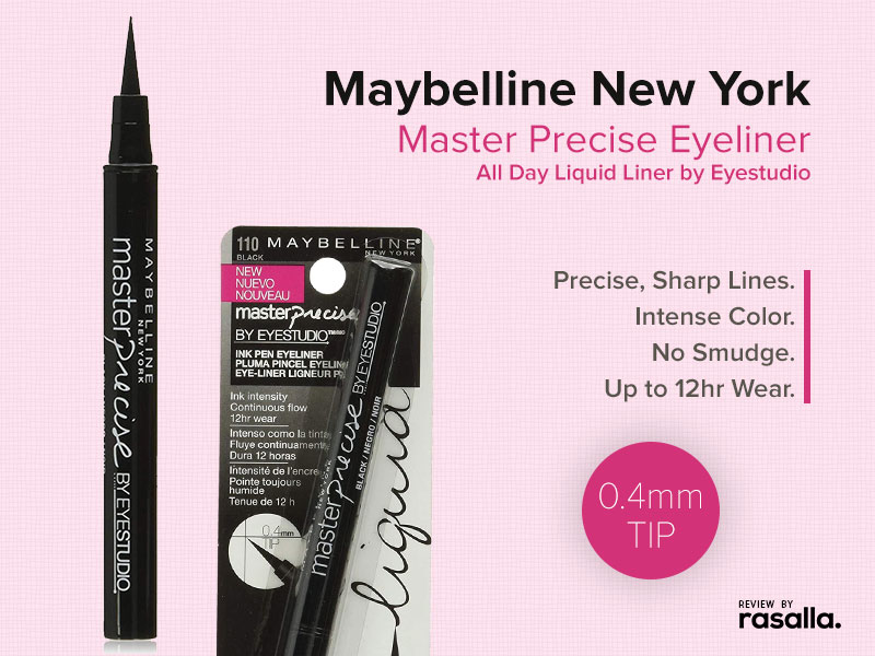 Maybelline Master Precise Eyeliner - All Day Liquid Liner By Eyestudio Review