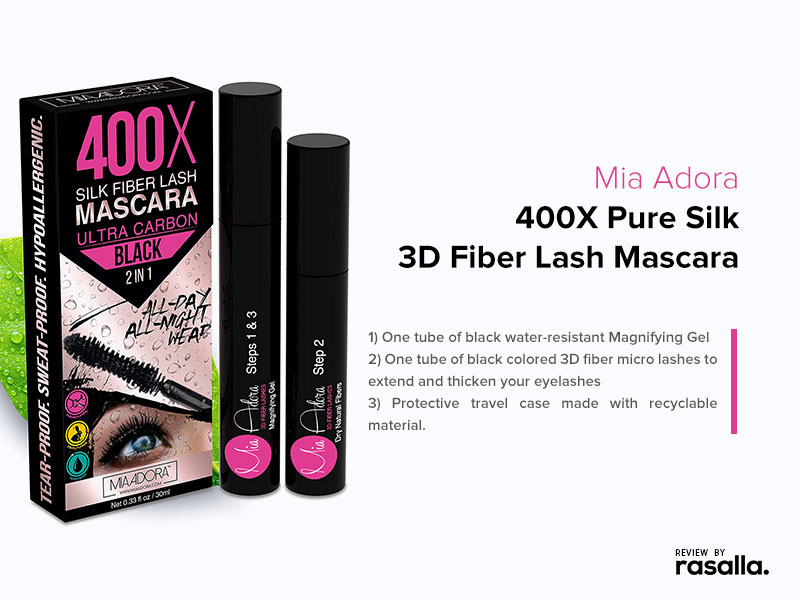 Mia Adora 3D Fiber Lash Mascara Review - Magnifying Gel Instantly Longer, Thicker Eyelashes Review Rasalla