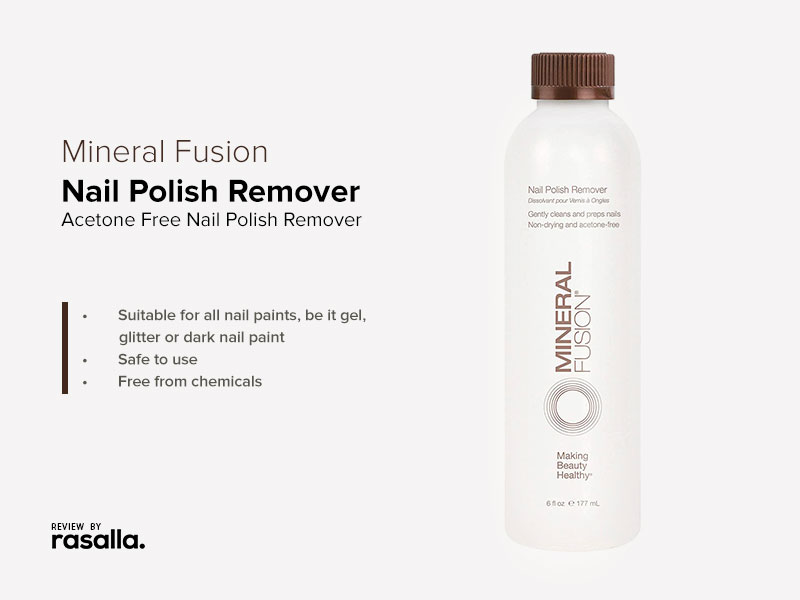 Mineral Fusion Nail Polish Remover - Acetone Free Nail Polish Remover