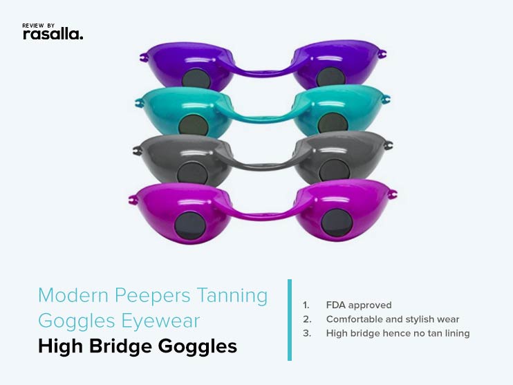Modern Peepers Tanning Goggles Eyewear - High Bridge Goggles