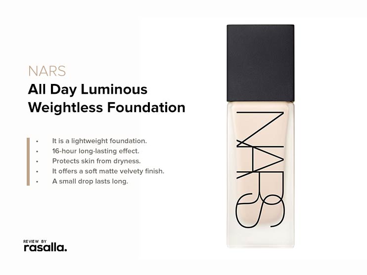 Nars All Day Luminous Weightless Foundation - Best Lightweight Formulation For Textured Skin