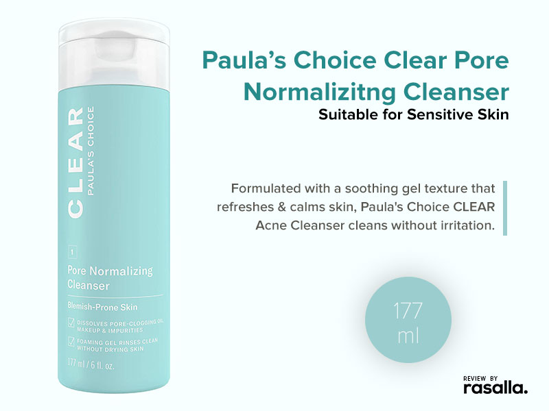 Paulas Choice Clear Pore Normalizing Cleanser - Face Wash For Sensitive Skin Review
