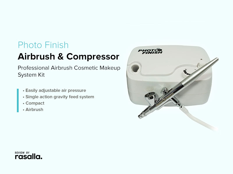 Photo Finish Airbrush And Compressor - Professional Airbrush Cosmetic Makeup System Kit