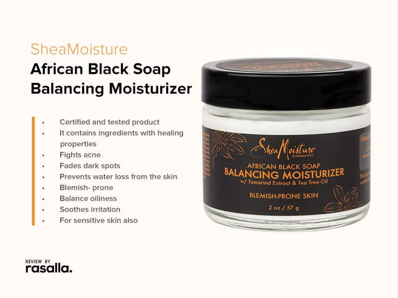 Shea Moisture African Black Soap With Shea Butter - Balancing Moisturizer For Dry Skin