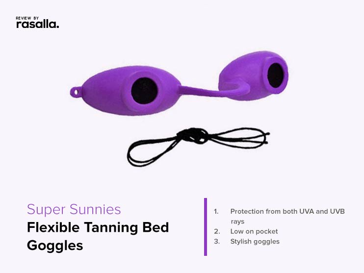 Super Sunnies Flexible Tanning Bed Goggles - For Intermittent Tanners