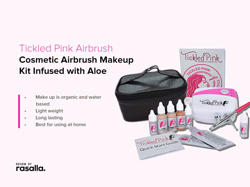 Tickled Pink Airbrush Makeup Kit With Aloe-Based Foundations Review