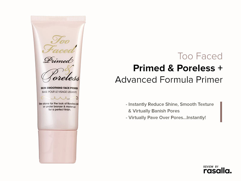 Too Faced Primed And Poreless Primer With Advanced Primer Formula &Amp; Powerful Anti-Oxidants