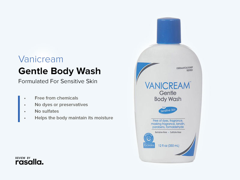 Vanicream Sulfate Free Body Wash For Sensitive Skin