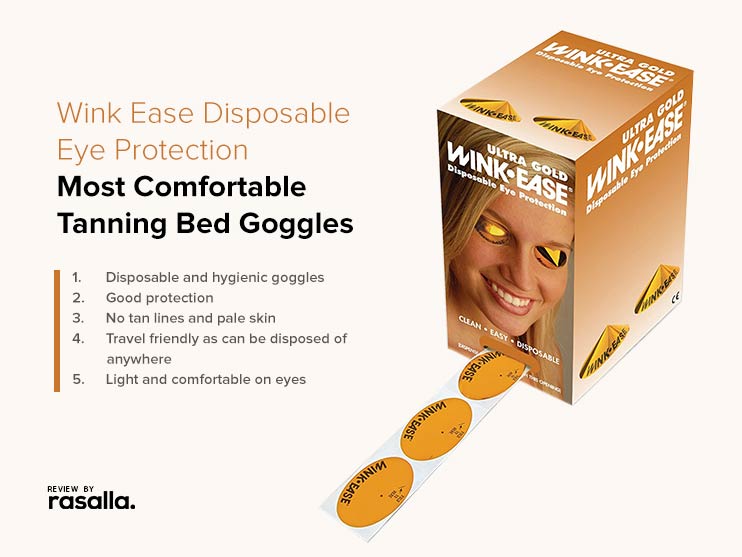 Wink Ease Disposable Eye Protection - Most Comfortable Tanning Bed Goggles