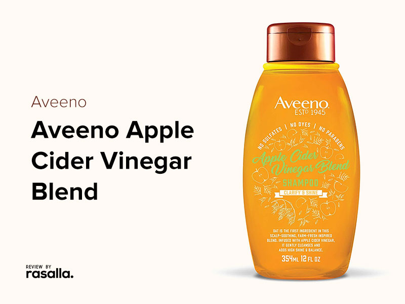 Aveeno Apple Cider Vinegar, Sulfate Free Shampoo For Clarifying And Added Shine