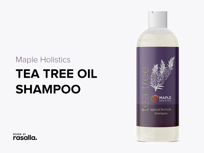 Maple Holistics Tea Tree Oil Shampoo, Best Anti-Dandruff Shampoo For Dry Itchy &Amp; Flaky Scalp